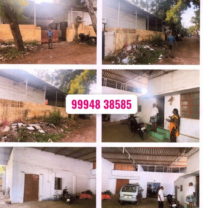 10 Cents 210 Sq.Ft Land with Industrial Building Sale in Vadavalli / Edayarpalayam  – Anna Nagar