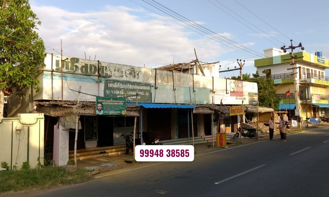 24 Cents 157 Sq.Ft Commercial Shop with Mini Marriage Hall Sale in Dharapuram – Alangiyam Main Road (On Road Property)