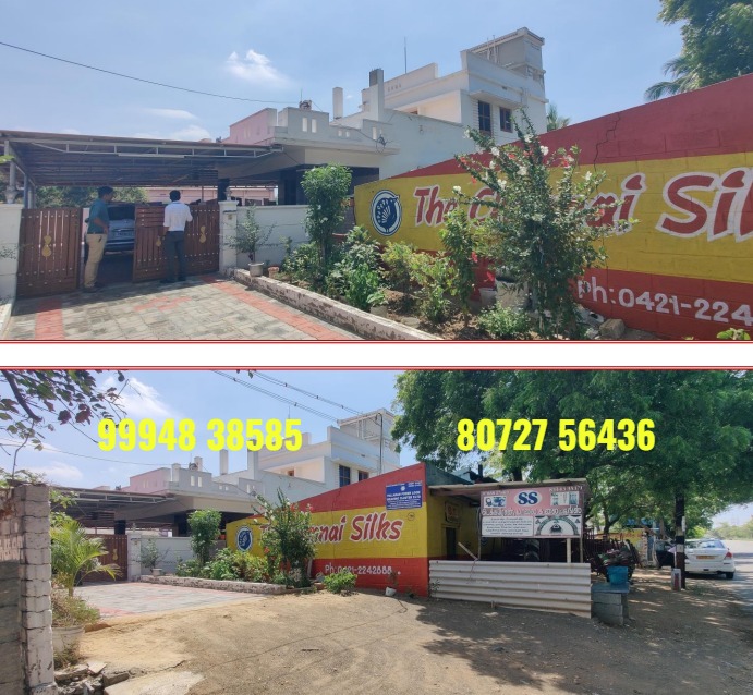 14 Cents Land with Building sale in P.Vadugapalayam – Palladam to Udulampet On Road Property