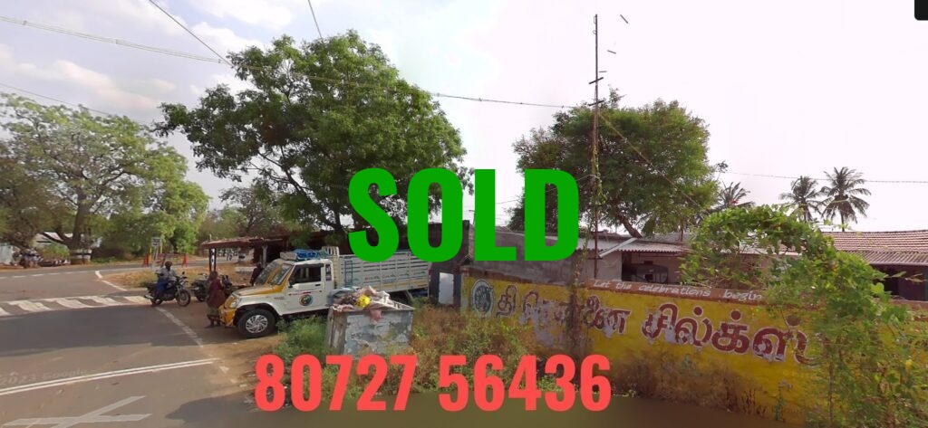 80 Cents Land with Old Building Sale in Gobi to Kunnathur Main Road Property