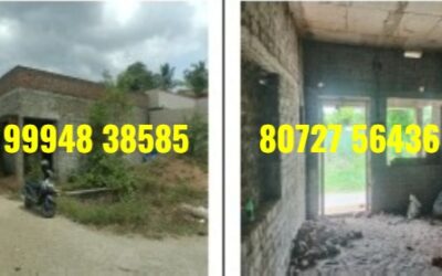 2 Cents 420 Sq.Ft Land with Unfinished Building Avalpoondurai – Erode