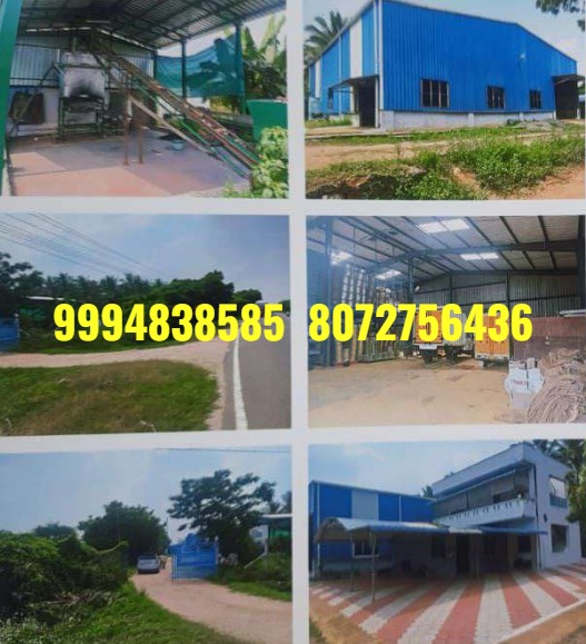 1.48 Acres  Land with Residential Cum Industrial Building  sale in Pappin – Kangayam