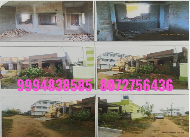 2 Cents 329 Sq.Ft Land With Unfinished House Building sale in Chettipalayam